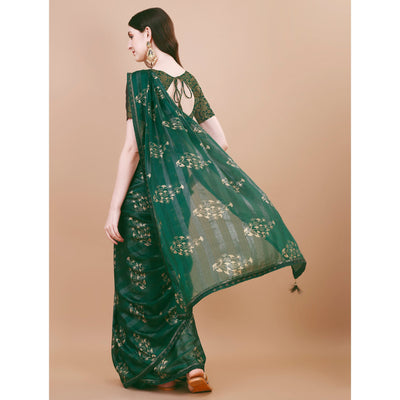 green-foil-printed-chiffon-saree-with-lace-border