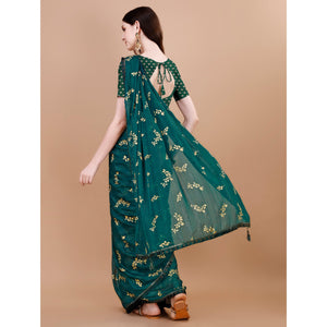 green-foil-printed-chiffon-saree-with-lace-border-2