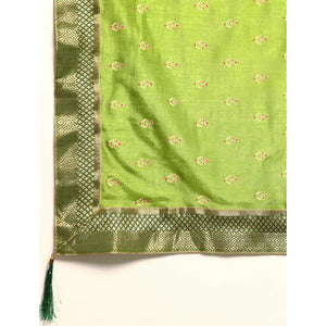 green-floral-printed-vichitra-silk-saree-with-tassels