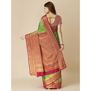 green-woven-dola-silk-saree