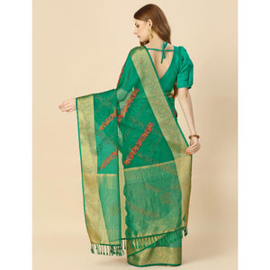 green-floral-embroidery-with-swarovski-work-organza-saree