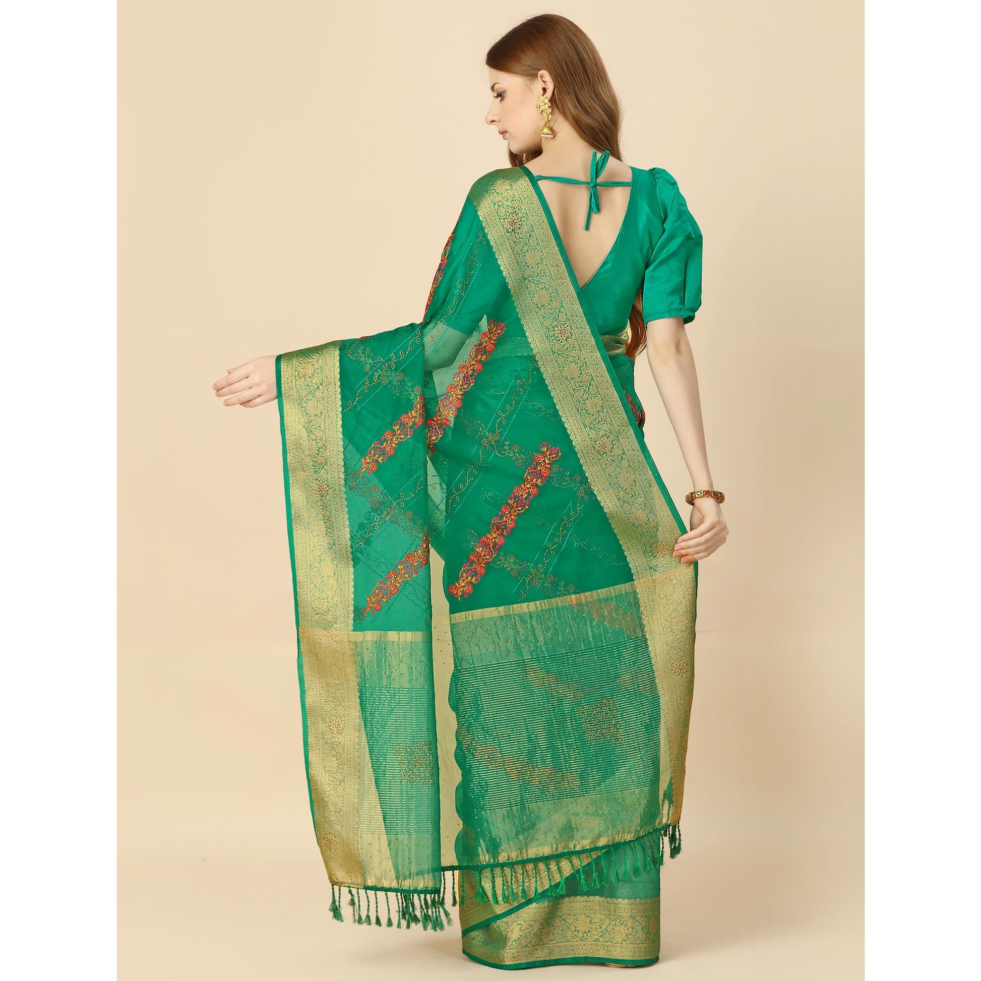 green-floral-embroidery-with-swarovski-work-organza-saree