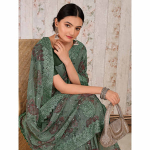 green-floral-digital-printed-lycra-saree-wirh-embroidered-border