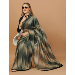 green-digital-printed-lycra-saree-with-lace-border