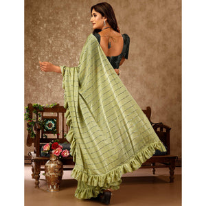 green-tikki-work-lycra-ready-to-wear-ruffle-saree
