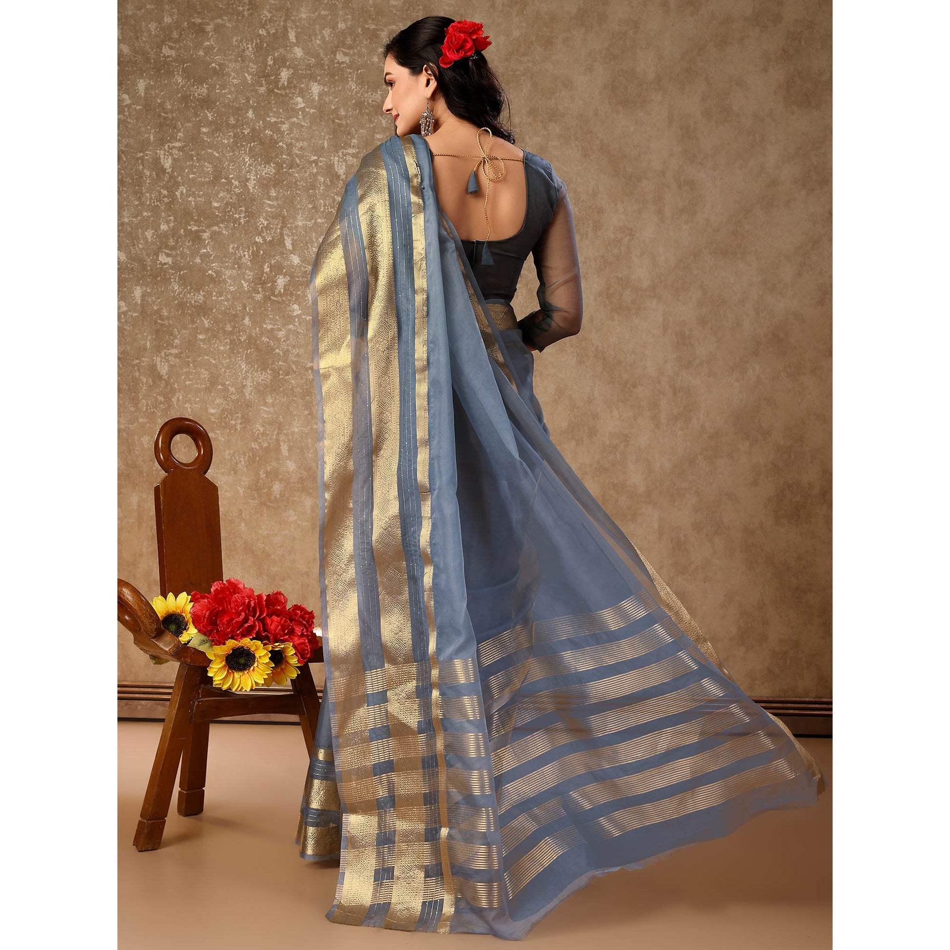 grey-floral-zari-woven-organza-saree