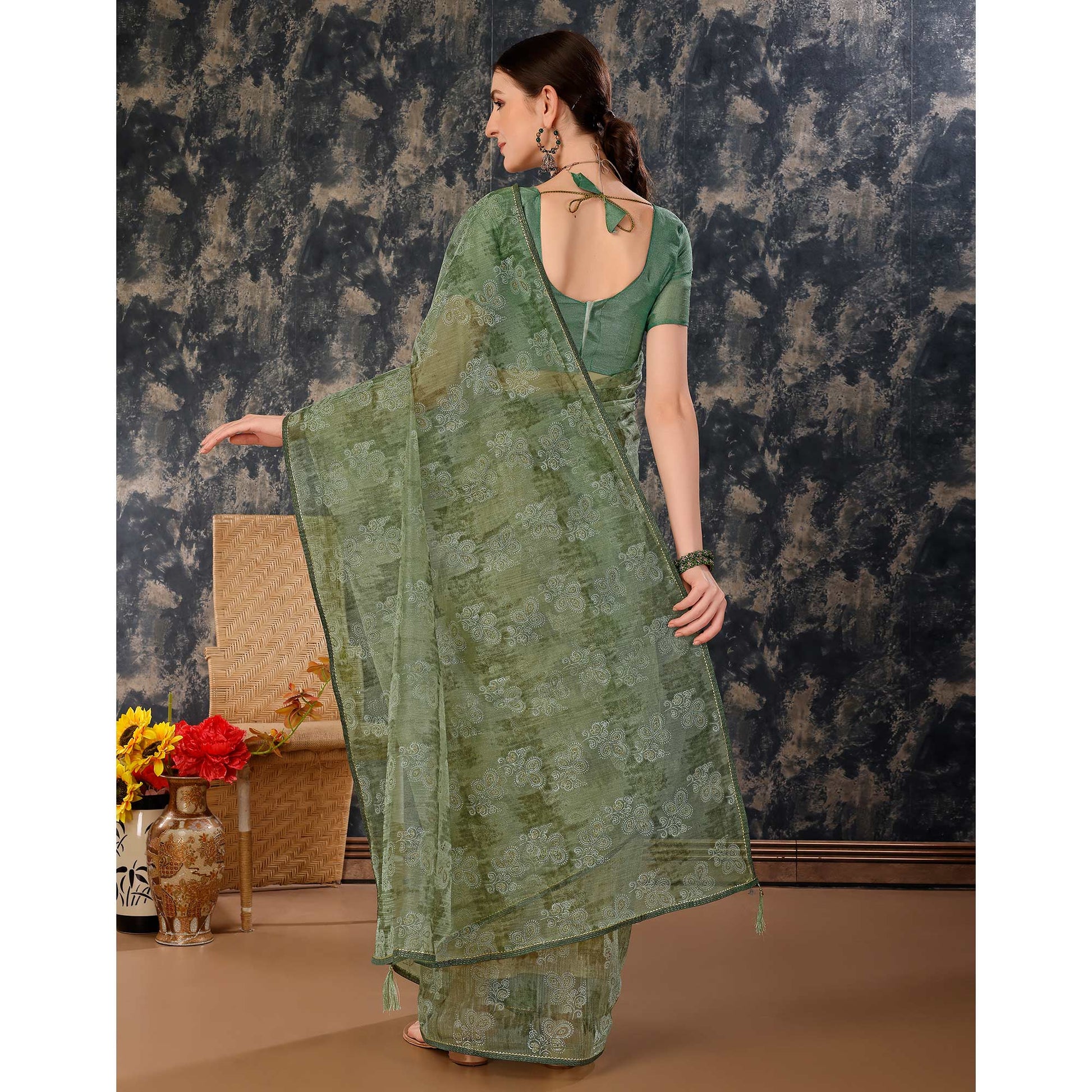 green-floral-printed-with-zari-work-cotton-silk-saree