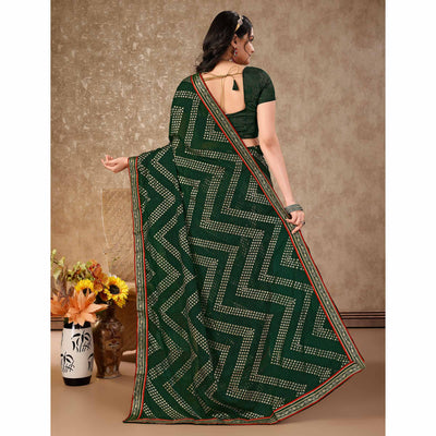 green-foil-printed-chiffon-saree-with-lace-border-5