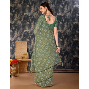 green-printed-with-zari-work-cotton-silk-saree-with-lace-border-1
