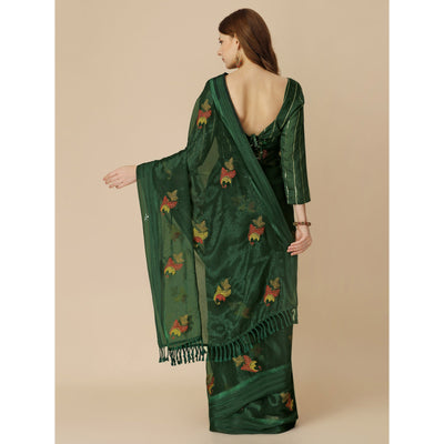green-floral-embroidered-chiffon-saree-with-with-tassels