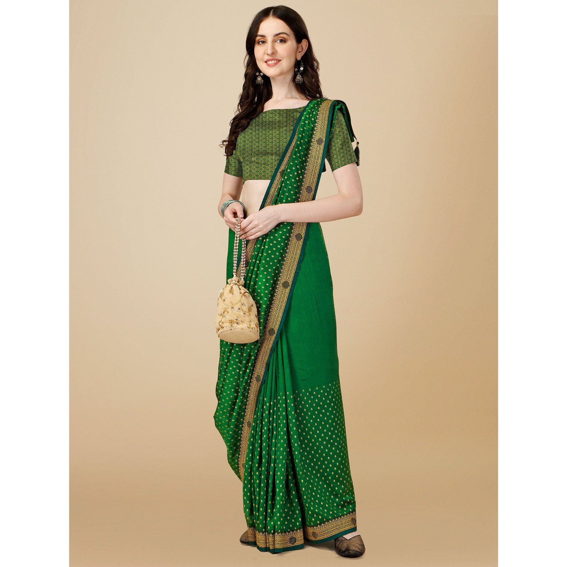 green-foil-printed-with-swarovski-vichitra-silk-saree
