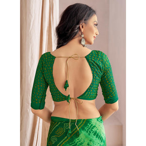 green-bandhani-printed-chiffon-saree-6
