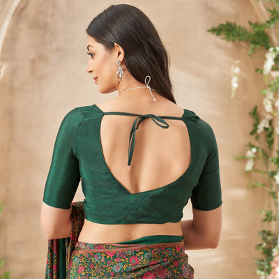 green-floral-printed-crepe-saree-3