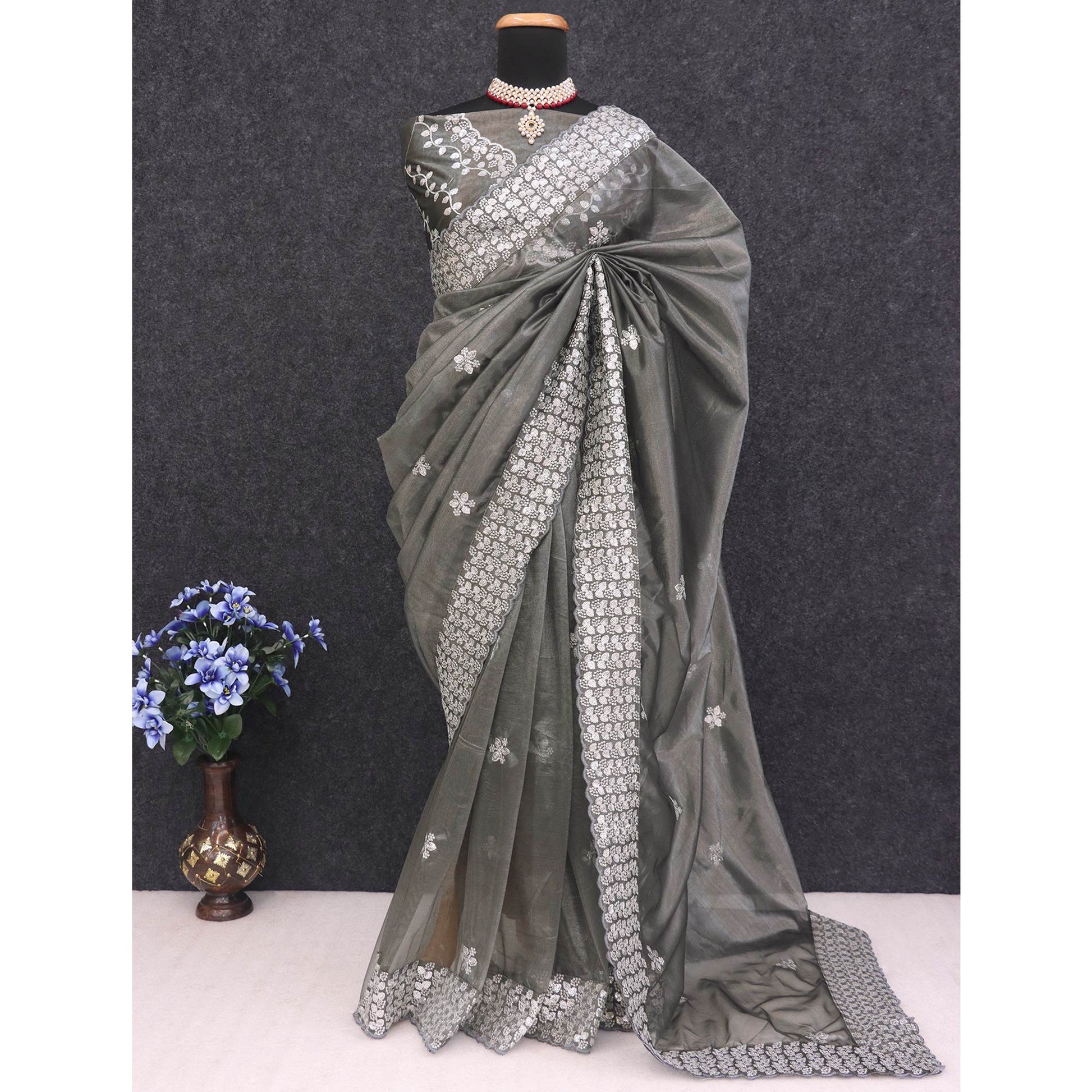 grey-floral-embroidered-net-saree