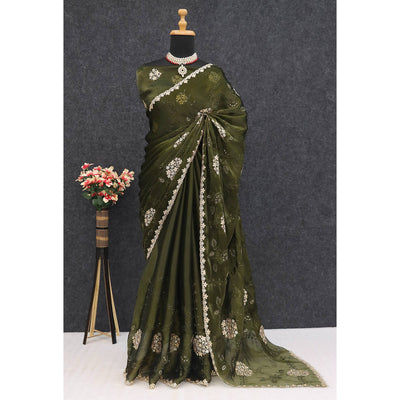 green-sequins-embroidered-chiffon-saree-7