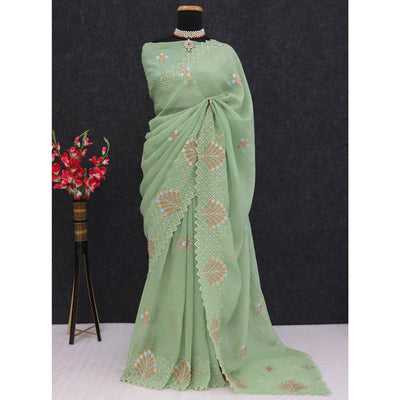 green-floral-sequins-embroidered-art-silk-crush-saree