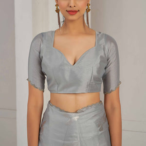 grey-floral-printed-stone-work-satin-saree