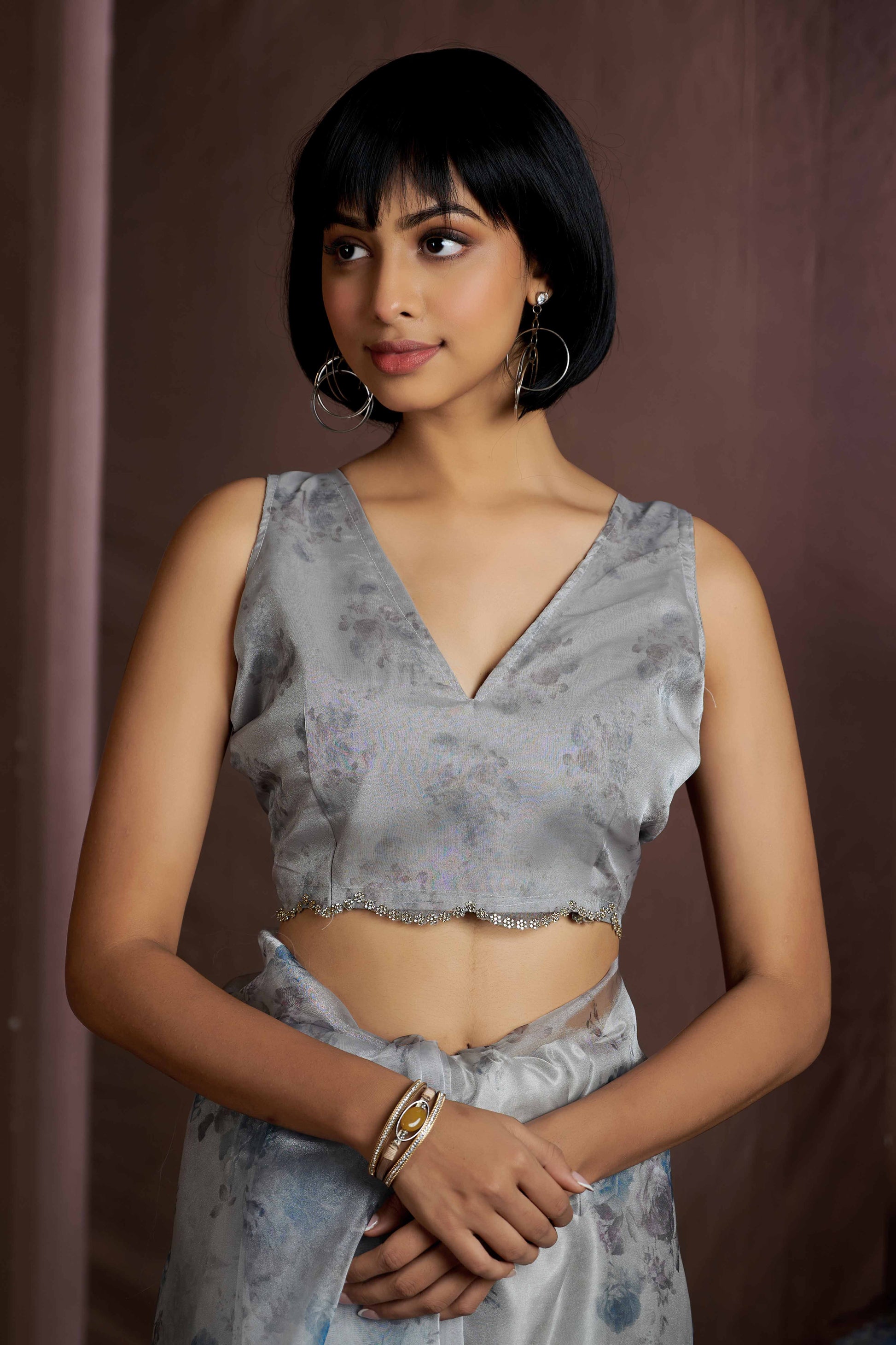 grey-floral-printed-soft-organza-saree-with-stone-work-border