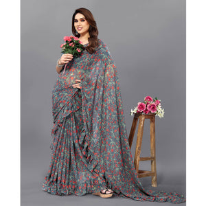 grey-floral-printed-georgette-saree-7