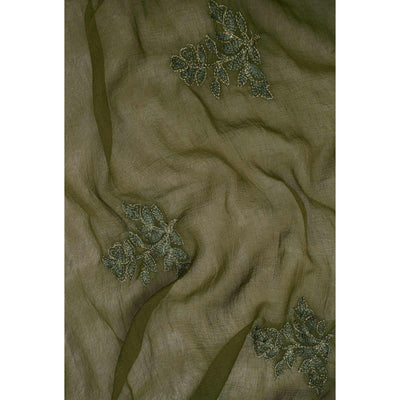 green-foil-printed-cotton-blend-dress-material-1