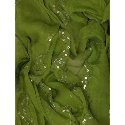 green-bandhani-foil-printed-dress-material