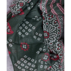 green-bandhani-printed-cotton-blend-dress-material