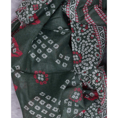 green-bandhani-printed-cotton-blend-dress-material