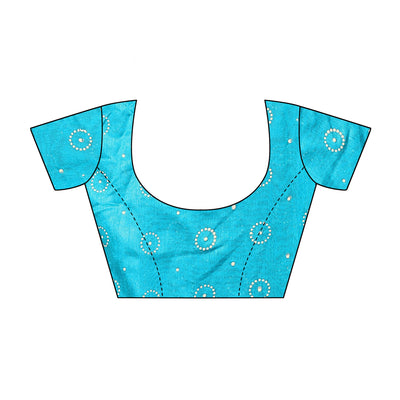 Mehendi Green Casual Wear Printed Silk Saree