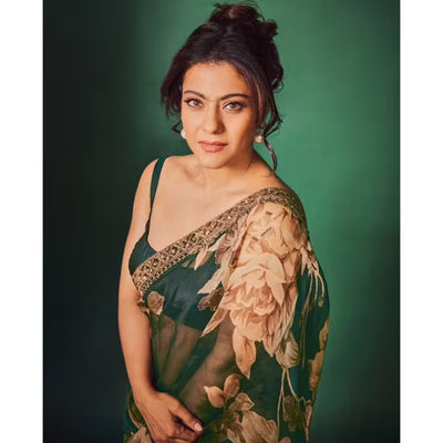 green-floral-digital-printed-organza-saree-with-lace-border
