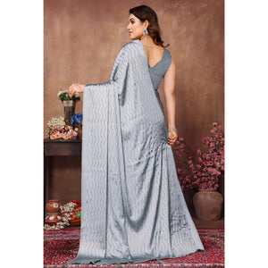 grey-mukaish-work-satin-saree-with-tassels