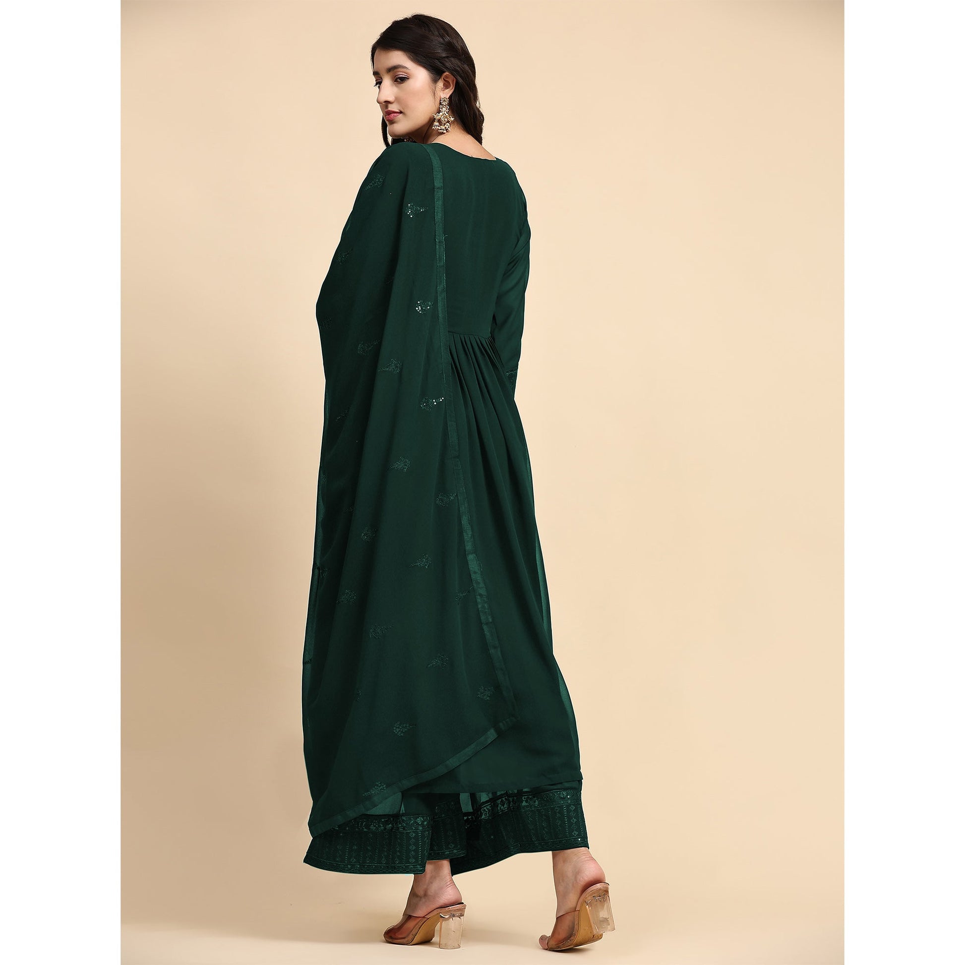 green-sequins-embroidered-georgette-semi-stitched-suit