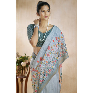 grey-floral-digital-printed-pure-silk-saree