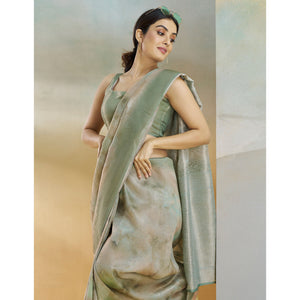 green-woven-with-digital-printed-linen-saree