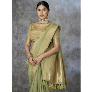 green-woven-cotton-silk-saree-with-tassels-20