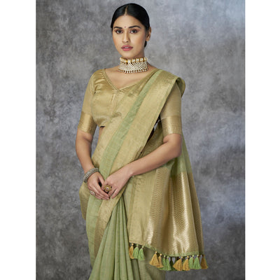 green-woven-cotton-silk-saree-with-tassels-20