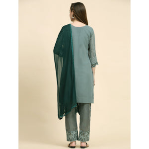 green-floral-embroidered-georgette-semi-stitched-pakistani-suit