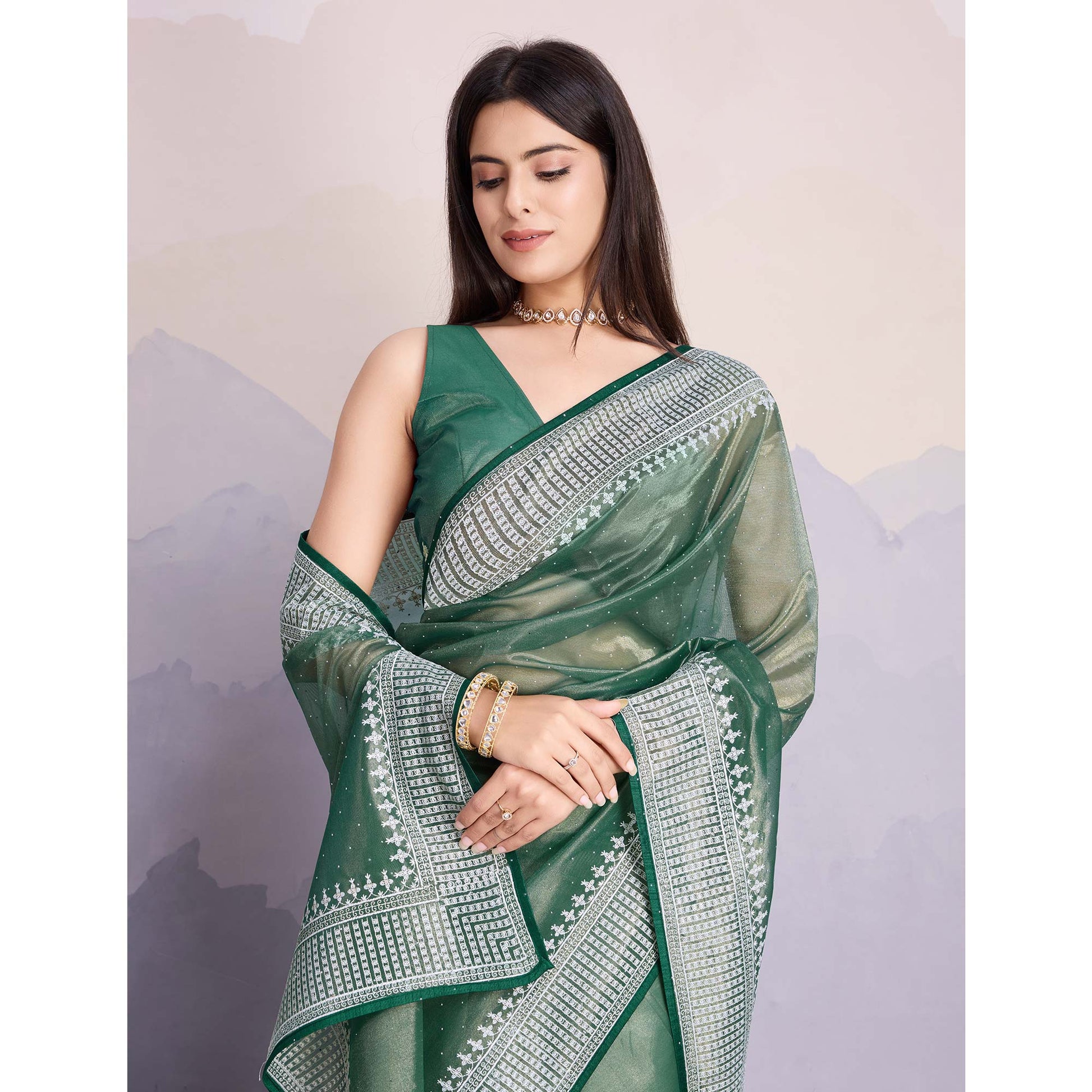green-swarovski-work-embroidered-net-saree