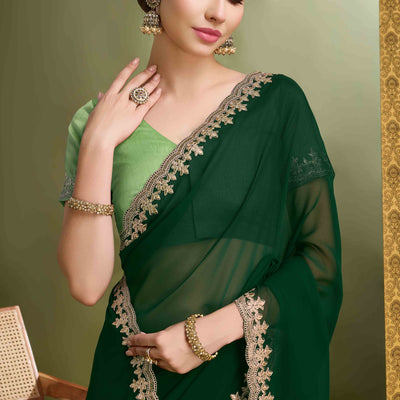 green-solid-with-zari-embroidered-georgette-saree