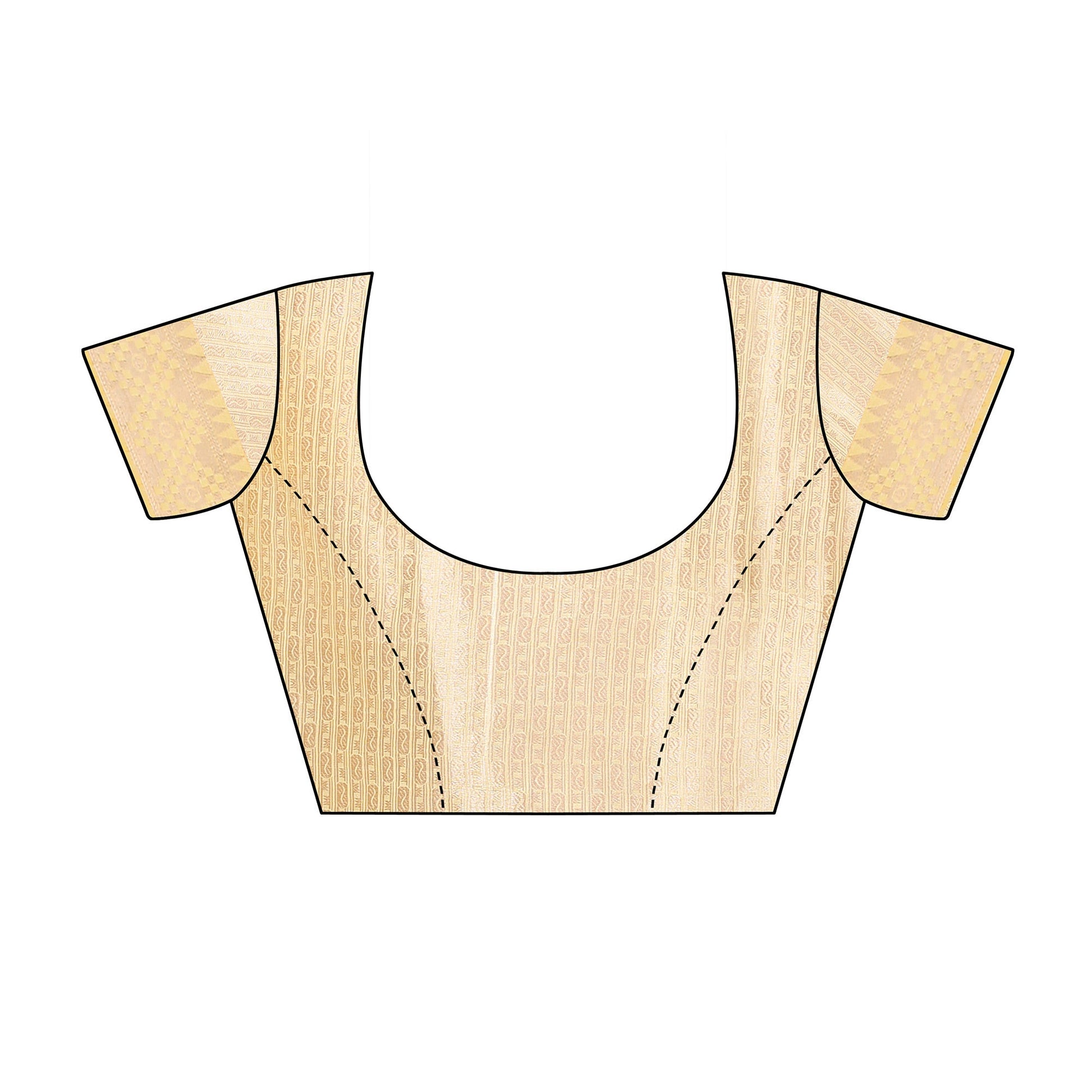 Cream Festive Wear Woven Silk Saree