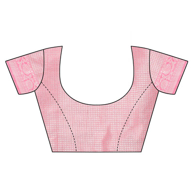 Gajari Pink Festive Wear Woven Art Silk Saree