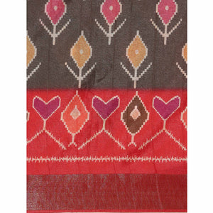 grey-digital-printed-cotton-blend-saree-with-woven-border