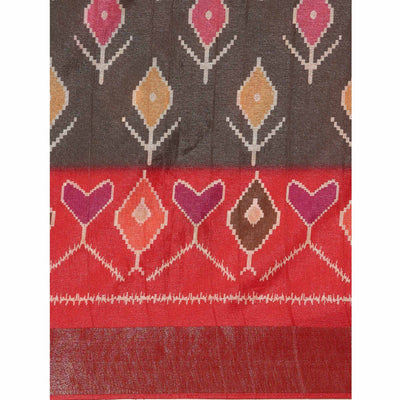 grey-digital-printed-cotton-blend-saree-with-woven-border