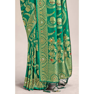 green-woven-banarasi-silk-saree-with-tassels-13