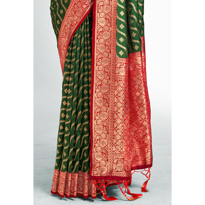 green-woven-banarasi-silk-saree-with-tassels-14