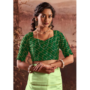 green-woven-cotton-silk-saree-12