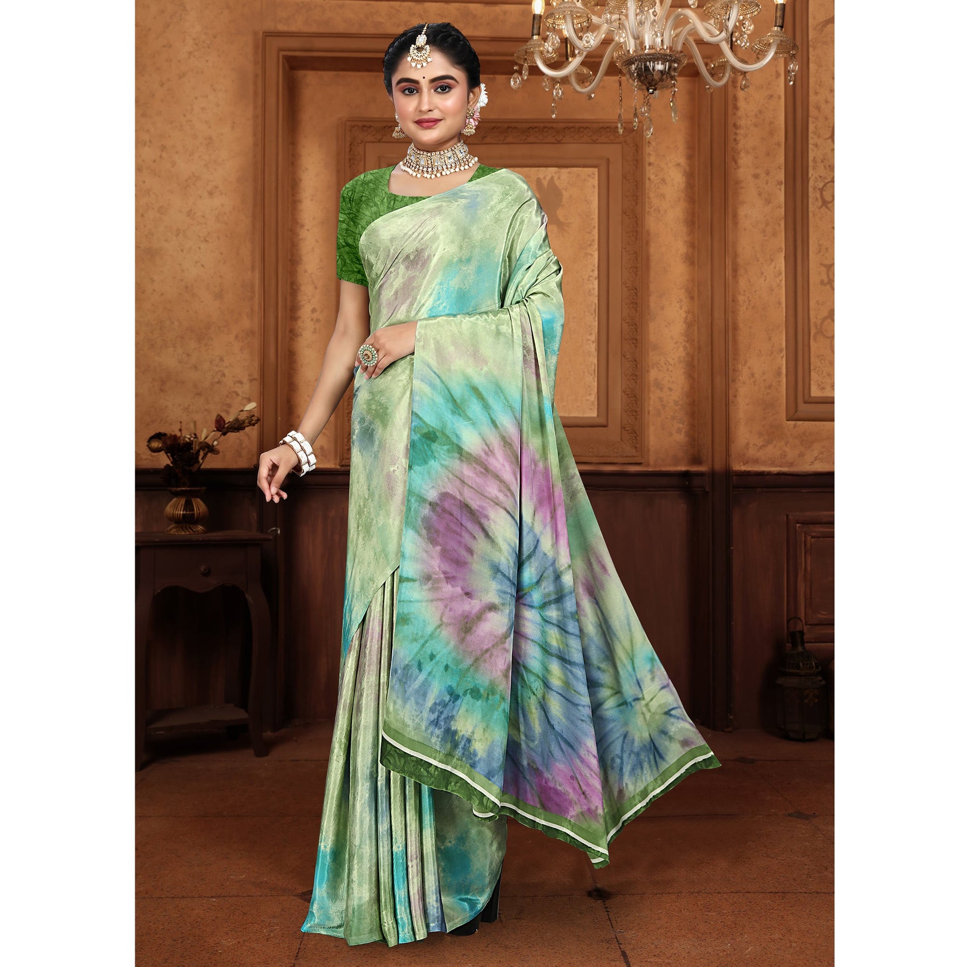 green-printed-crepe-silk-saree-3