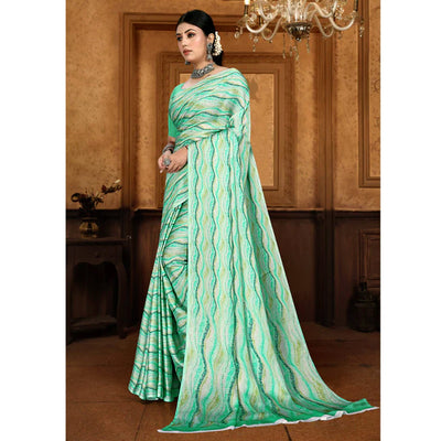 green-zig-zag-digital-printed-georgette-saree