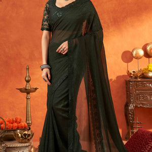 green-embroidered-crunchy-soft-net-saree-with-embellished-border