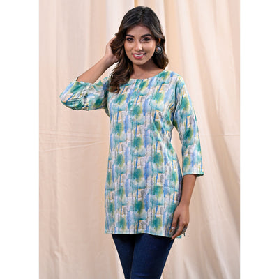 green-printed-rayon-top-2