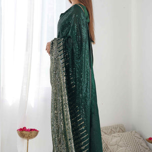 green-sequins-embroidered-georgette-saree-43